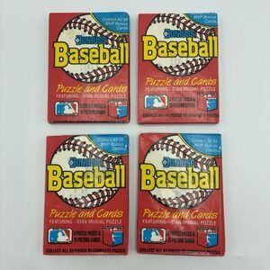 Lot of 4 1988 Donruss Baseball Pack Sealed Wax Stan Musial Puzzle MVP BonusCards